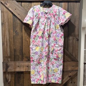 Cathy Daniels Floral Women's Nightgown - Pink, Yellow, Purple